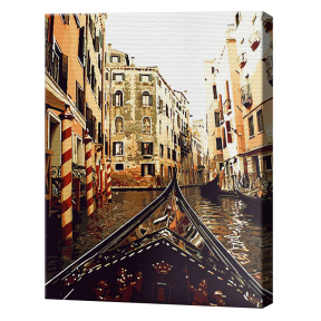 Taxi venețian, 40x50cm, pictură pe numere