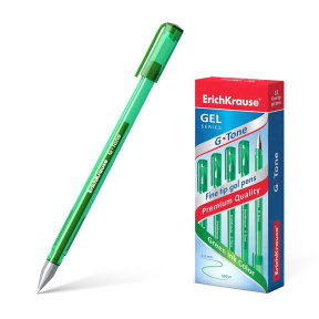 Ручка гелевая Erich Krause G-TONE зеленая 0,5 mm