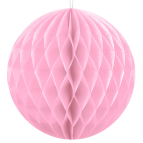 Decorațiune de hârtie Sfera, roz pal