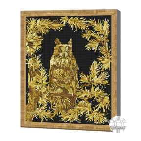 Buha de aur, 40x50 cm, mozaic cu diamante