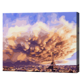 Nori neobisnuiți la Paris, 40х50 cm, pictură pe numere