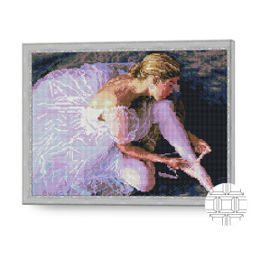 Алмазная мозаика квадратная 40x50 см. Балерина