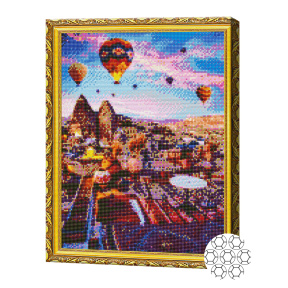 Mozaic cu diamante 40x50 cm. Festivalul baloanelor în Cappadocia