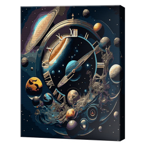 Timpul universului, 40x50cm, pictură pe numere