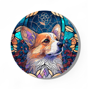Corgi d40, pictură pe numere rotundă