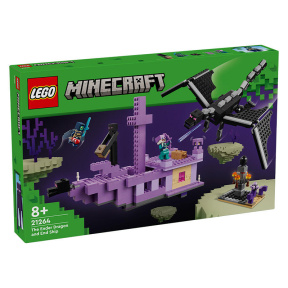 Constructor LEGO Minecraft Ender Dragon și End Ship