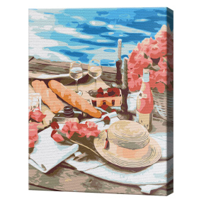 Picnic lângă mare, 40x50 cm, pictură pe numere