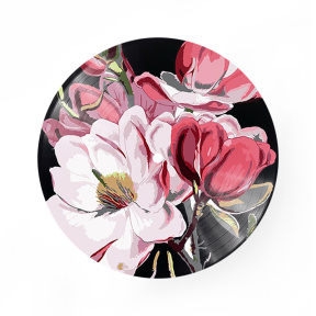 Tandrețea magnoliei, d=30 cm, vinil pe numere